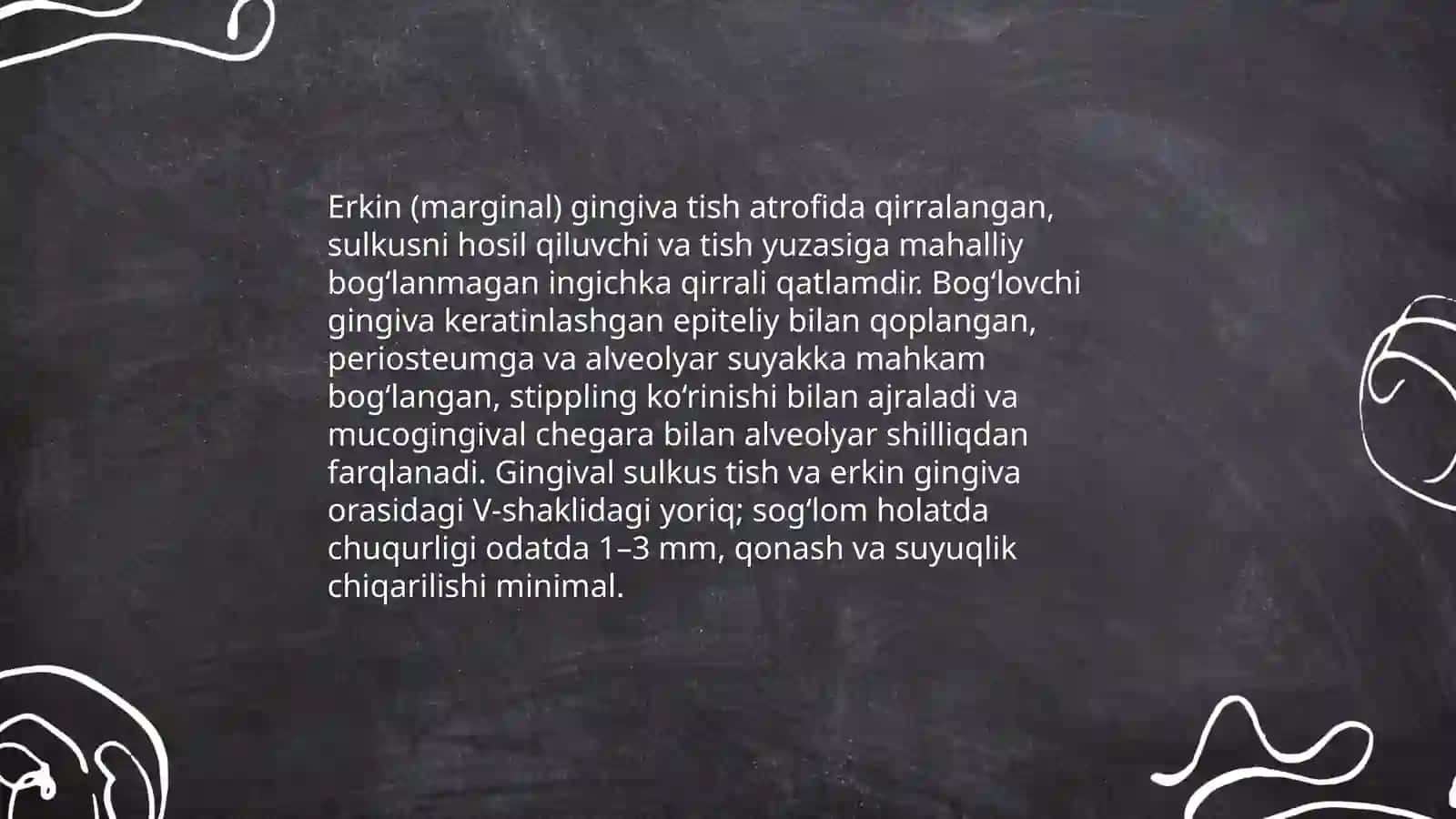 Periodont va paradont to‘qimasining anatomik va funksional xususiyatlari 4
