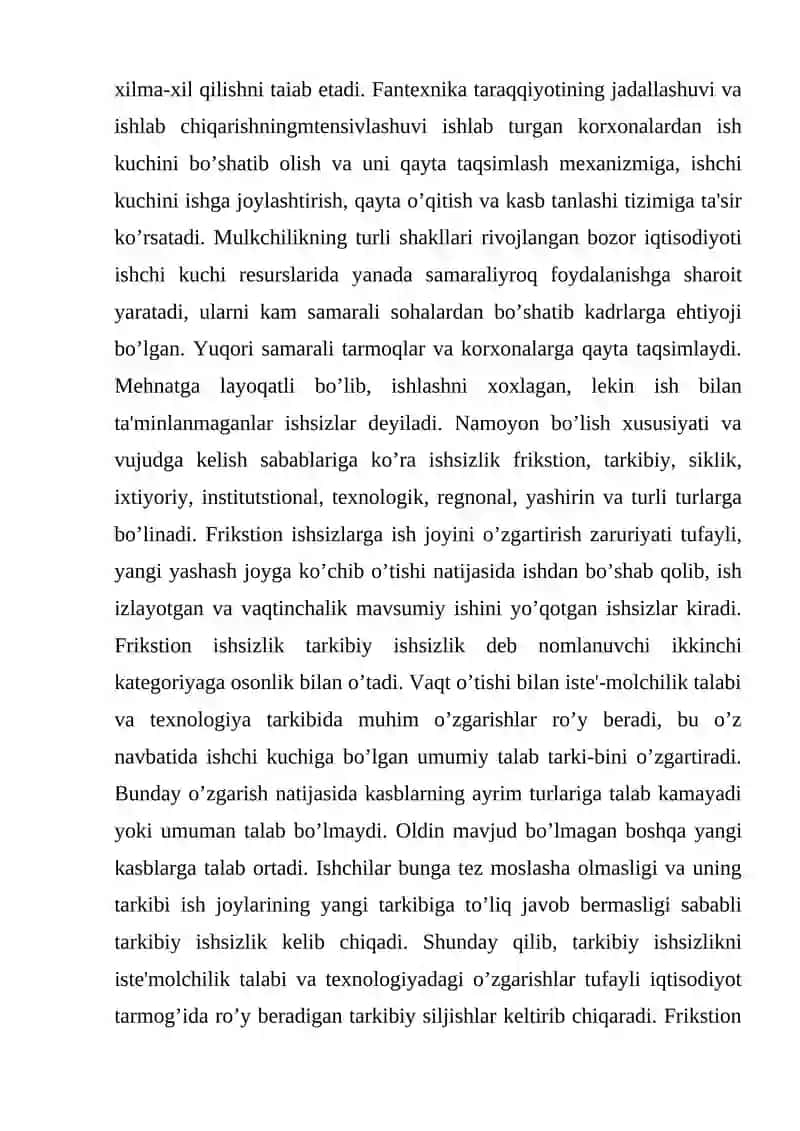 Ishchi kuchini takror hosil qilish 4