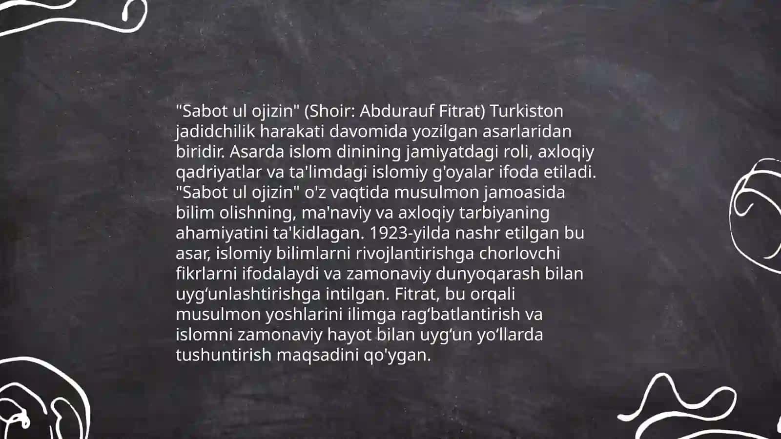 "Sabot ul ojizin" da islom va tasavvuf gʻoyalarining ifodalanishi 4