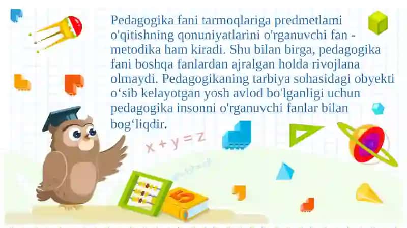 Pedagogika fanining tuzilishi va boshqa fanlar bilan aloqasi 4
