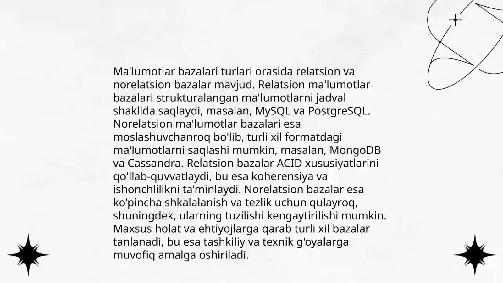Ma'lumotlar bazasini yaratish va ularni statistik qayta ishlash 4