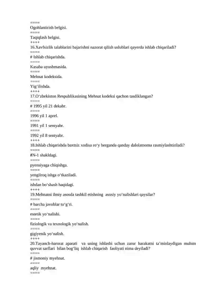MEHNAT MUXOFAZASI 4