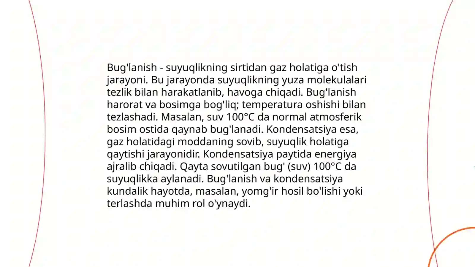 Tabiatta suvning aylanishi, tabiat hodisalari, òsimliklar, hayvonlar va toģlar 4
