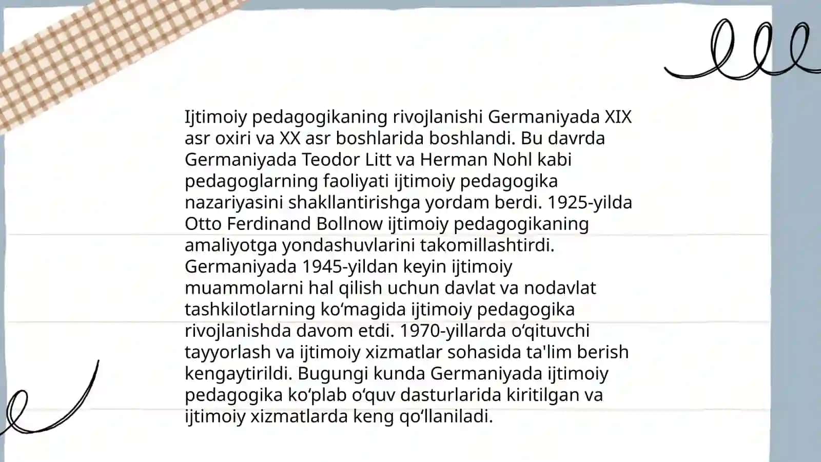 Xorijda ijtimoiy pedagogikaning rivojlanish tarixi 4