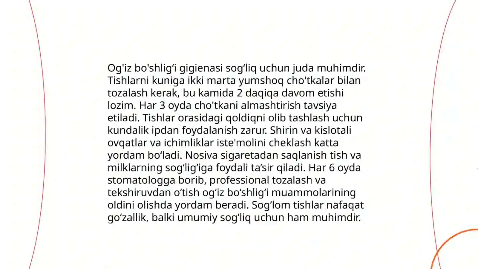 Stomatologik salomatlik va hayot sifati 4