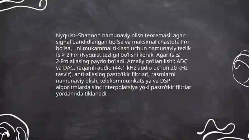 Diskretizatsiya signallami shakillantirish 4