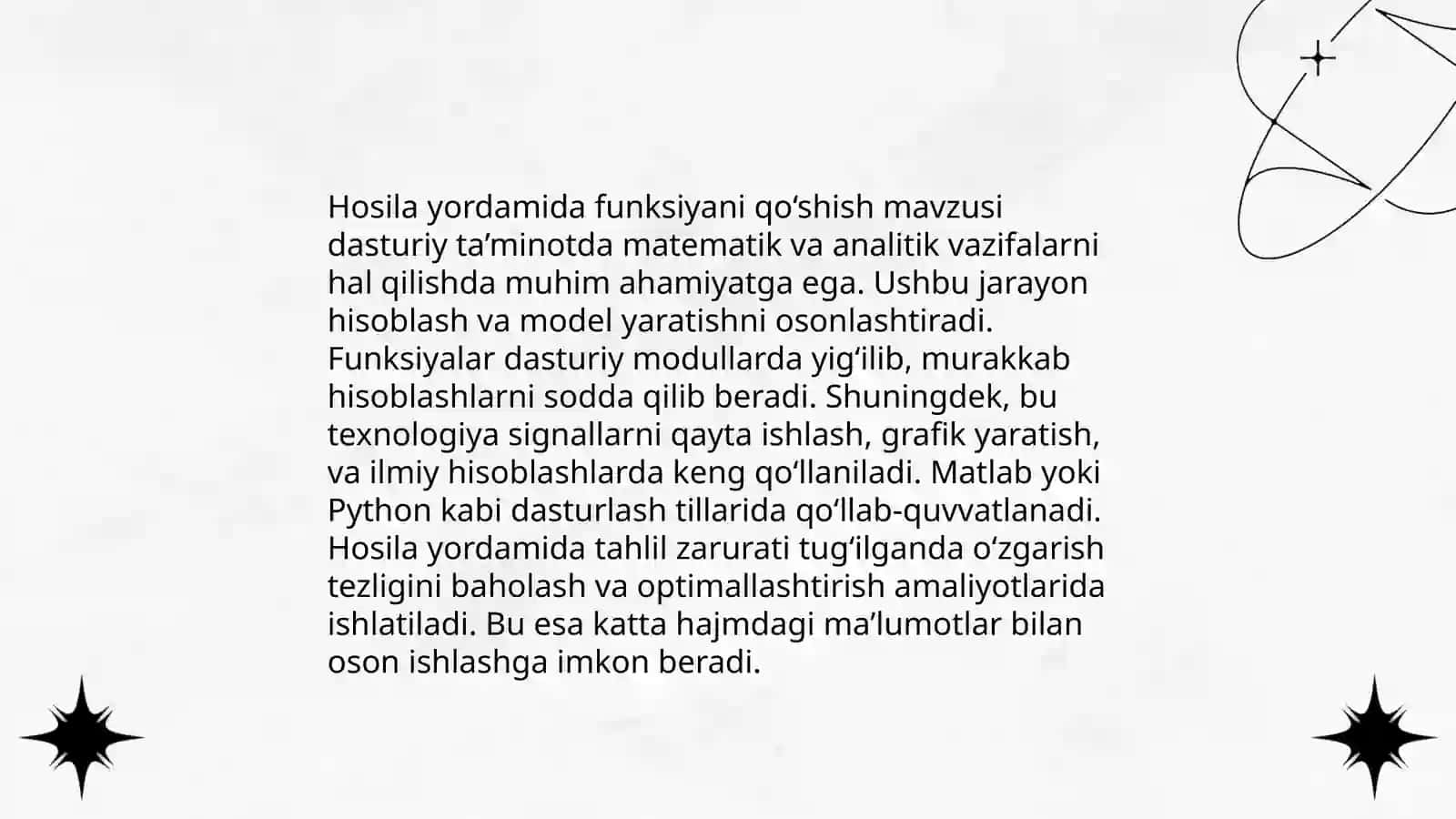 Funksiyaning grafigini yasash usullari 4