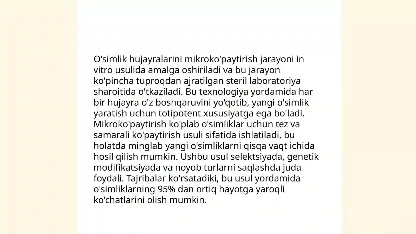 Klonli mikroko`paytirish bilan bog'liq bo'lgan tadqiqotlarning tahlili 4