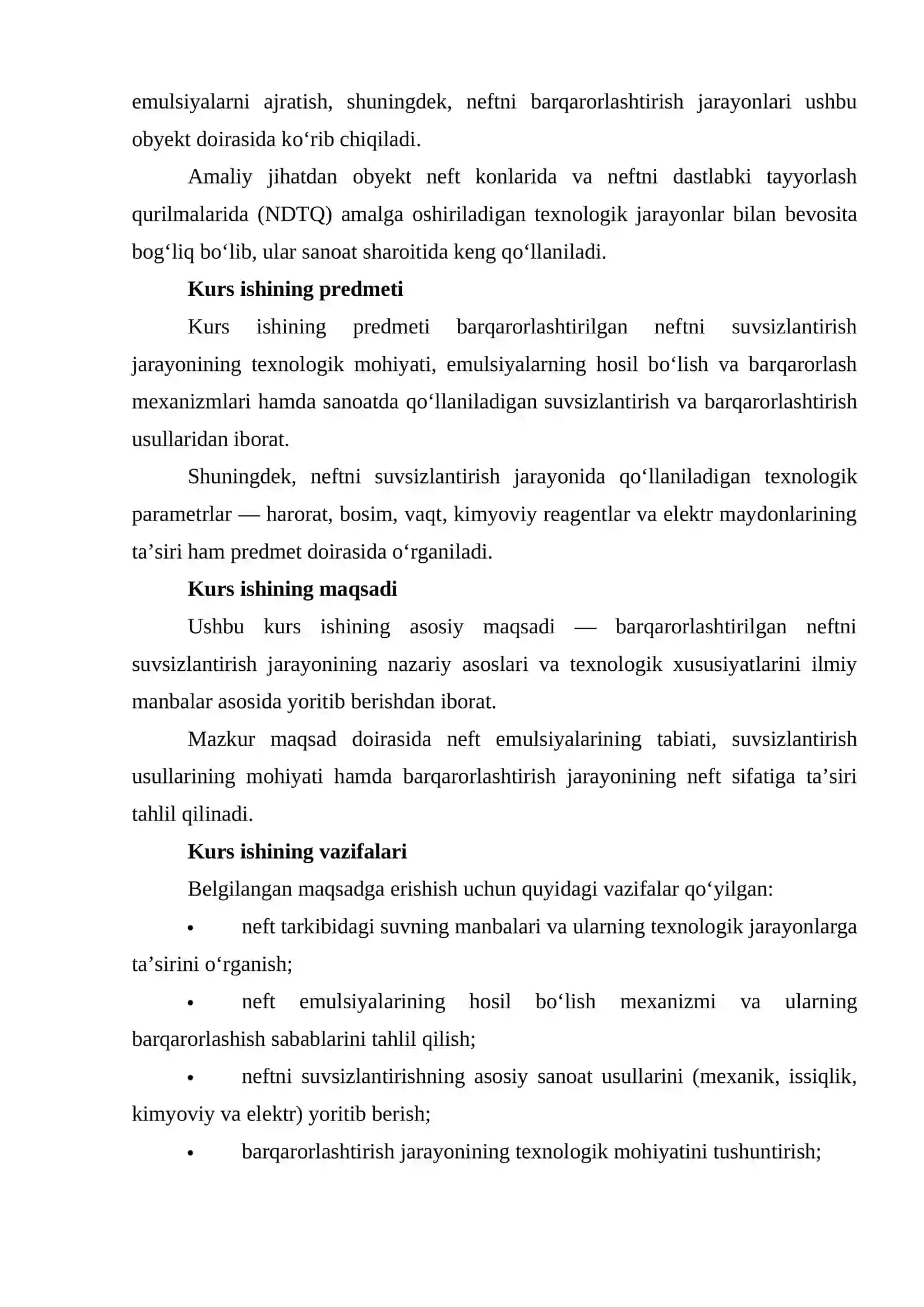 BARQARORLASHTIRILGAN NEFTNI SUVSIZLANTIRISH JARAYONI TAVSIFI 4