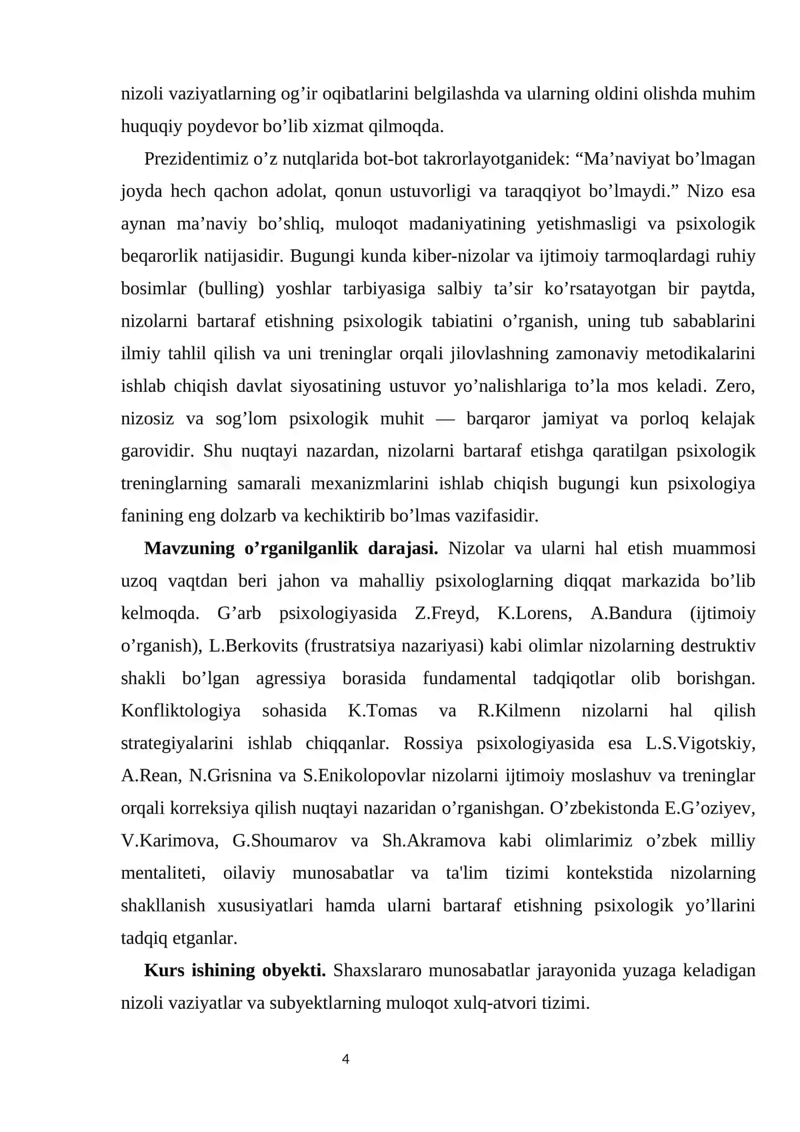Nizolarni bartaraf etishga qaratilgan treninglar 4