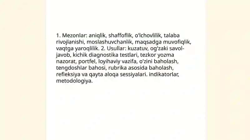 Baholash Mezonlari 4