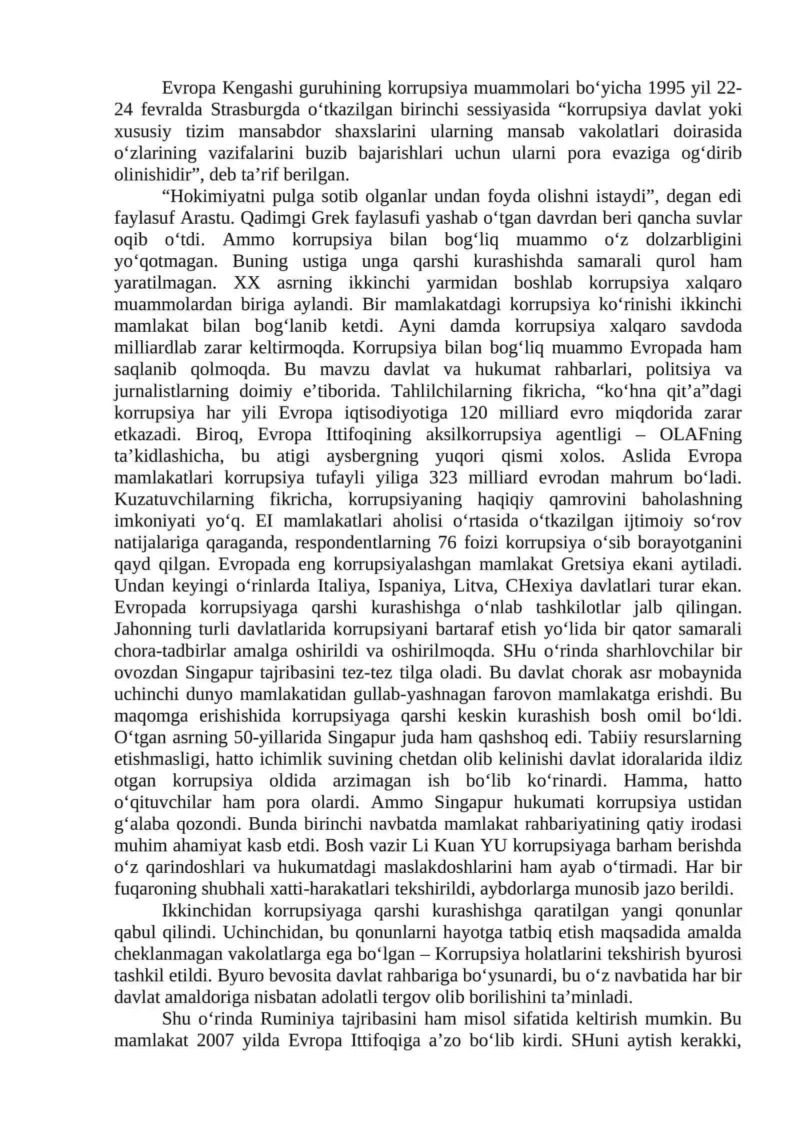 Global korrupsiya ijtimoiy-madaniy inqirozining oqibatlari 4
