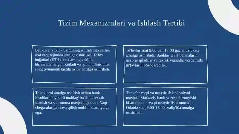 Banklararo Elektron To'lov Tizimining Asosiy Prinsiplari 4