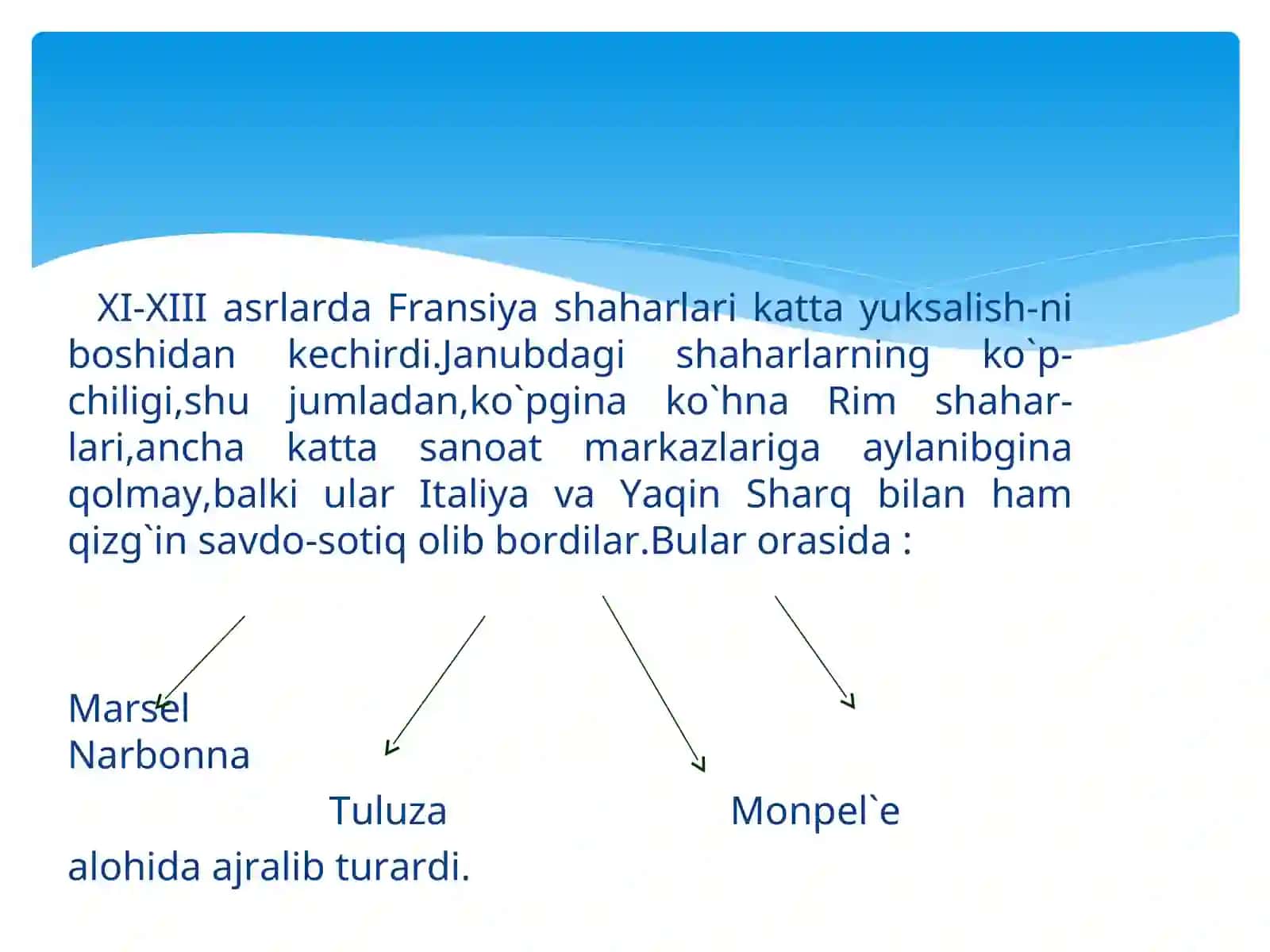 Nav.D.P.I tarix fakulteti tarix o`qitishmetodikasi yo`nalishi 2-”A” guruh talabasi Amontoshev Qodirning o`rta asrlar tarixi 4