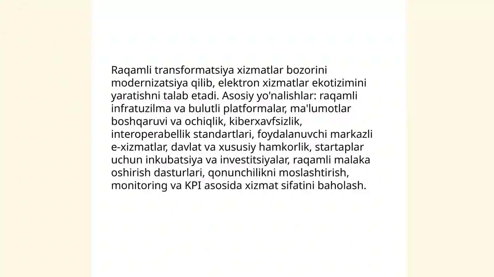 Innovatsion iqtisodiyotda xizmatilar bozorini rivojlantirish 4