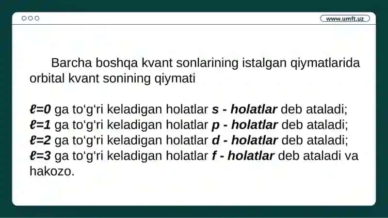 Qattiqjismlarda elektronlarning energetik holatlari 4