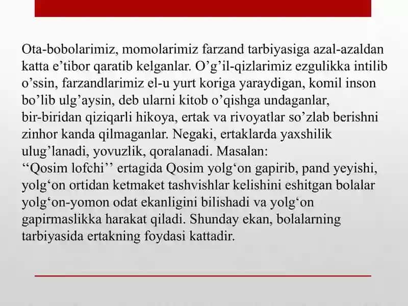 Maktabgacha yoshdagi bolalarda ertaklar asosida axloqiy sifatlarni tarbiyalash. 4