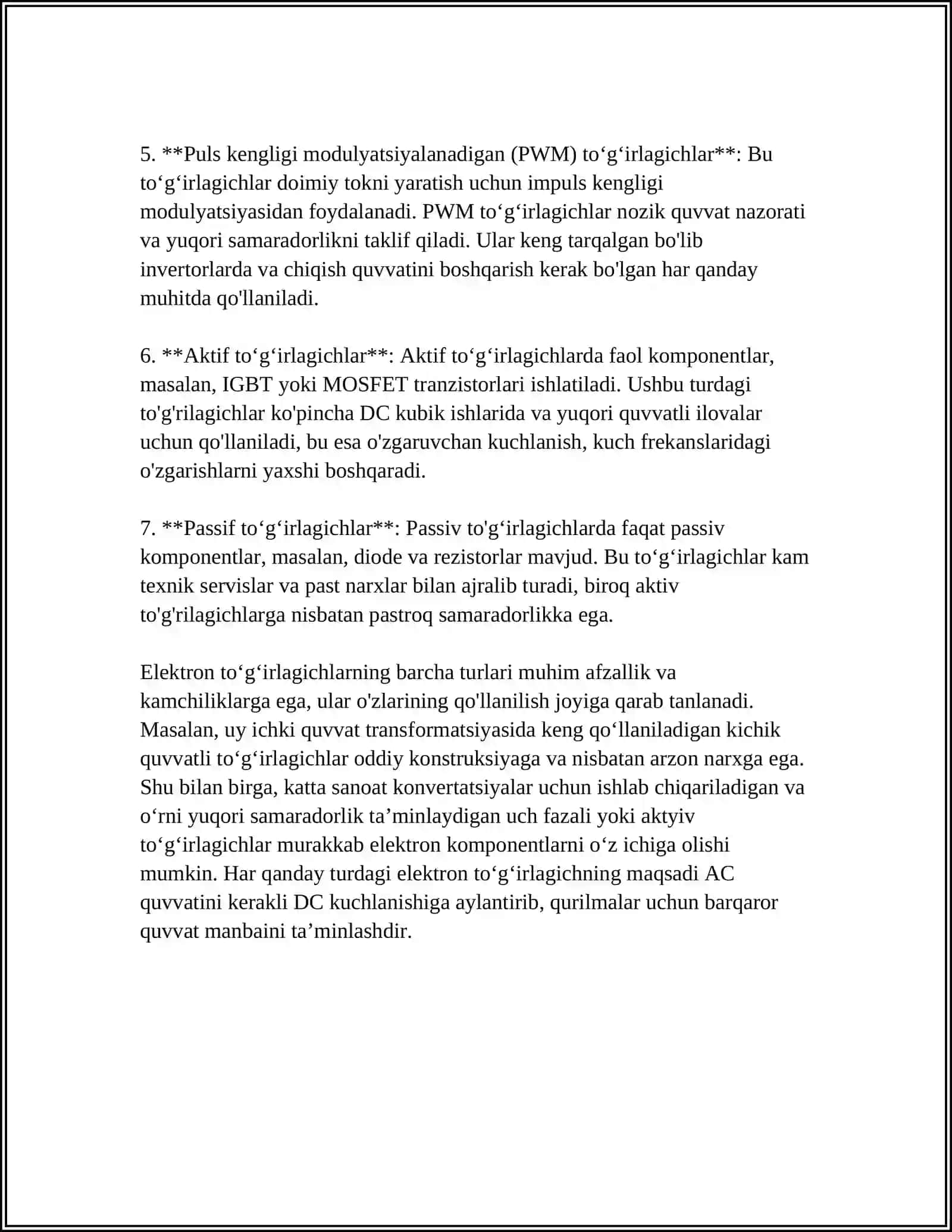 ELEKTRON TOGʻIRLAGICHNI OʻRGANISH 4