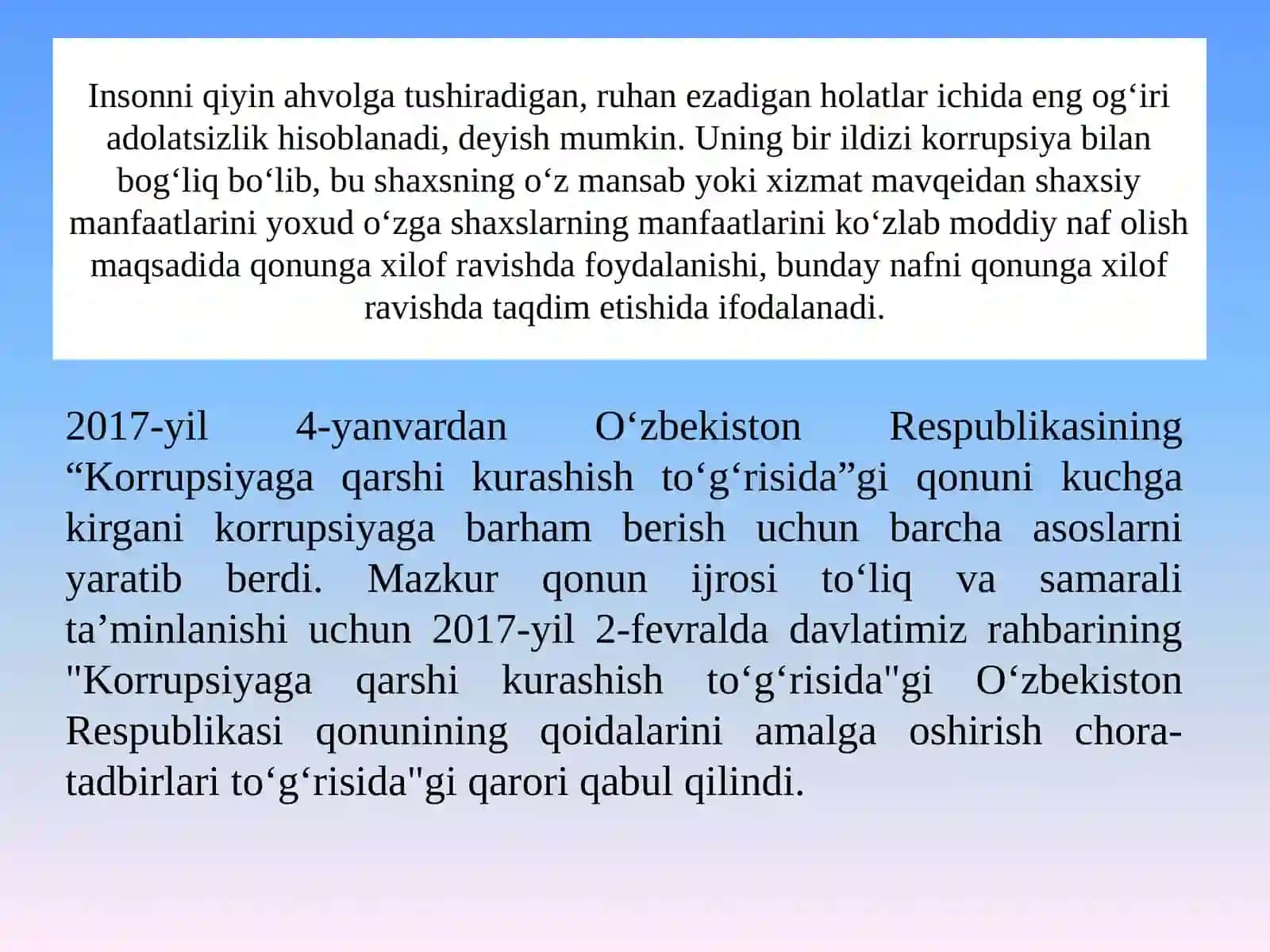 Глобал коррупция ижтимоий – маданий инқироз оқибати 4