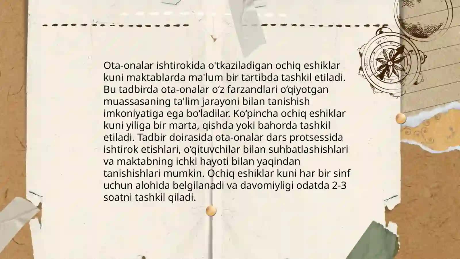 Taʼlim muassasasasining ota- onalar va jomoatchilik bilan guruh tarzidagi ishlash shaklari 4