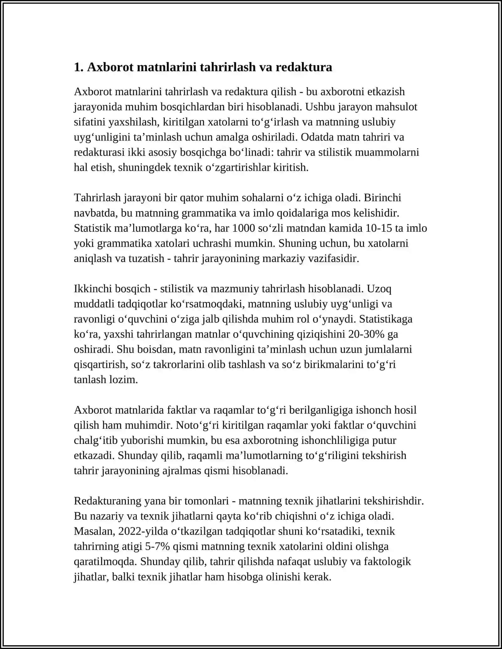 AXBOROT MATNLARI BILAN ISHLASH VA MEDIA MADANIYATI 4