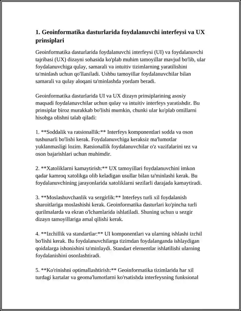 GEOINFORMATIKA DASTURLARIDA FOYDALANUVCHI INTERFEYSI VA UX DIZAYNI 4