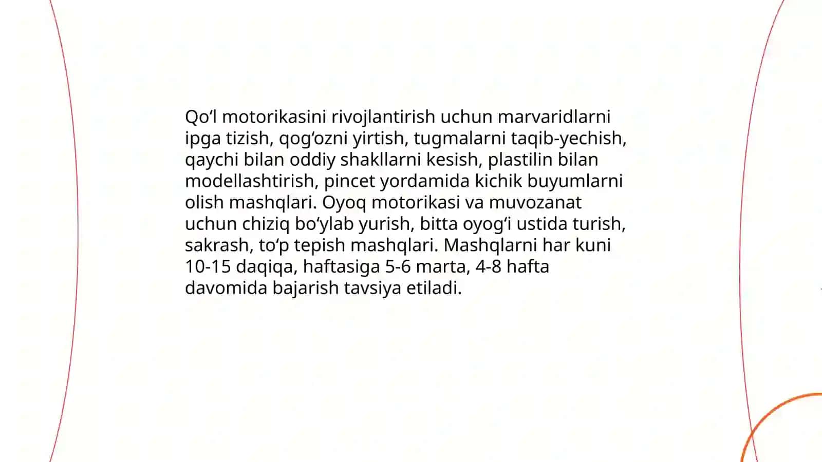 Bolalarni mehnat malaka va ko'nikmalarini shakllantirish orqali maktabga tayyorlash 4