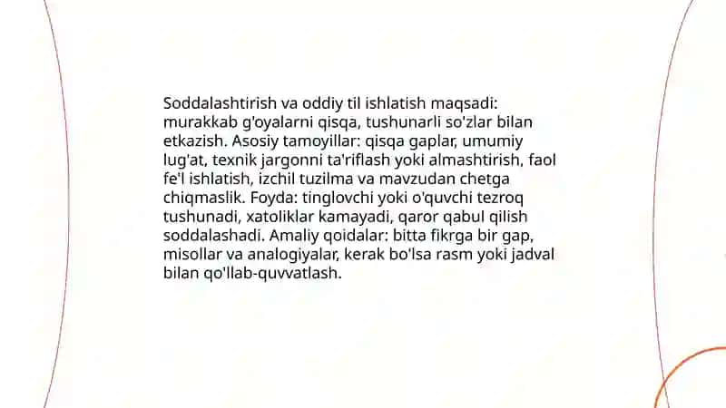 Sohada fikrni aniq ifodalash yullari 4