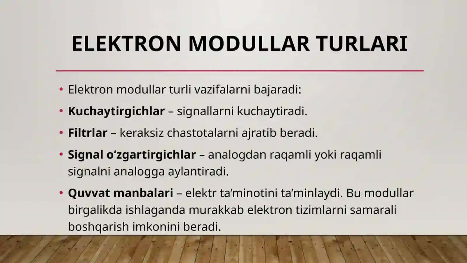 Modullar va datchiklar turlari 4