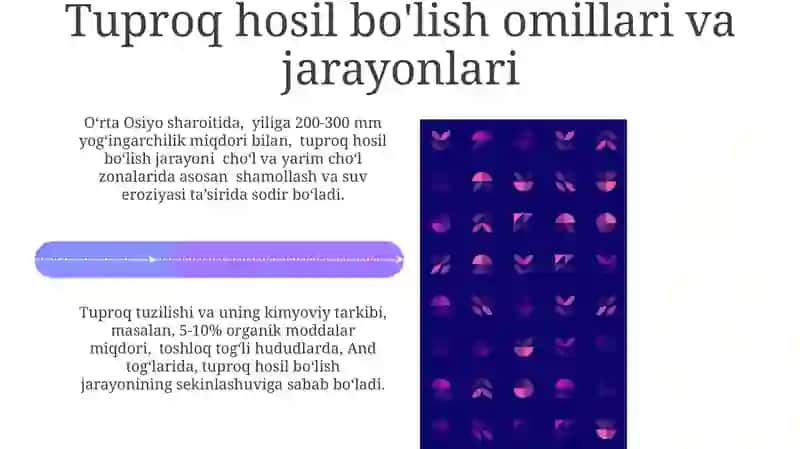 Tuproqlarning geografik tarqalish qonuniyatlarini o'rganish 4