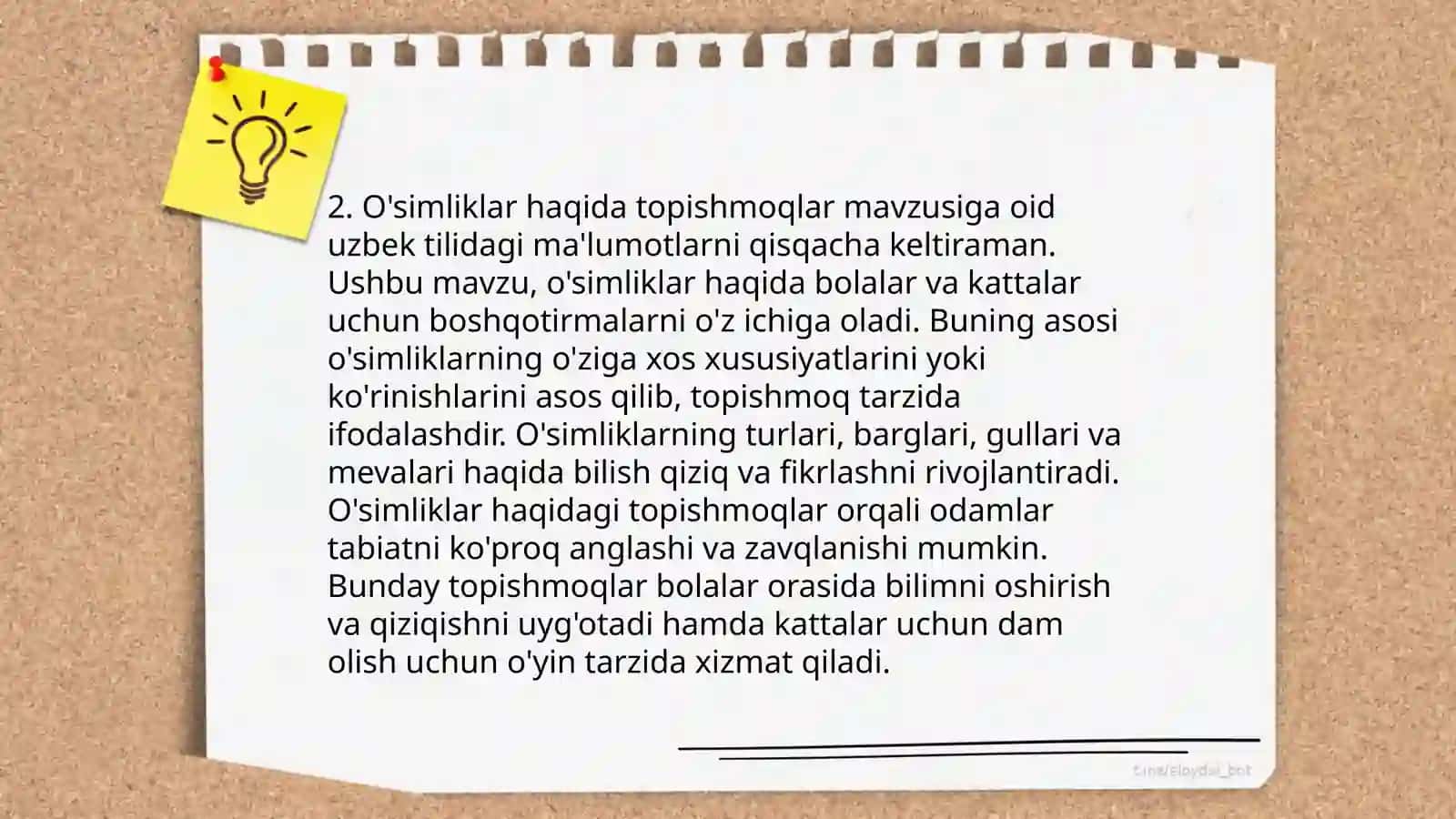 Topishmoqlar 4