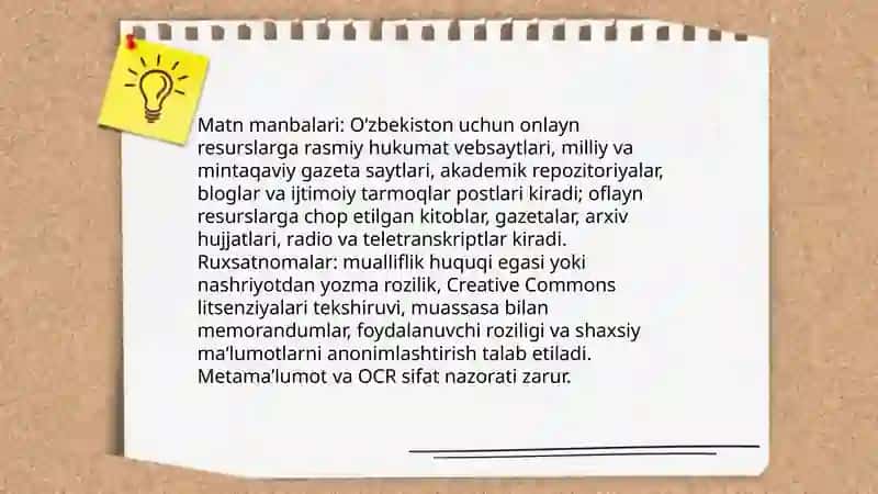 Korpus lingvistikasi: O‘zbek tili uchun korpuslarni qurish va ulardan foydalanish metodlari 4