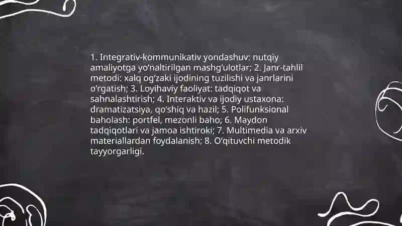 Akademik litseylarda xalq ogʻzaki ijodi fanining oʻqitilishidagi oʻziga xos tomoiyllar 4