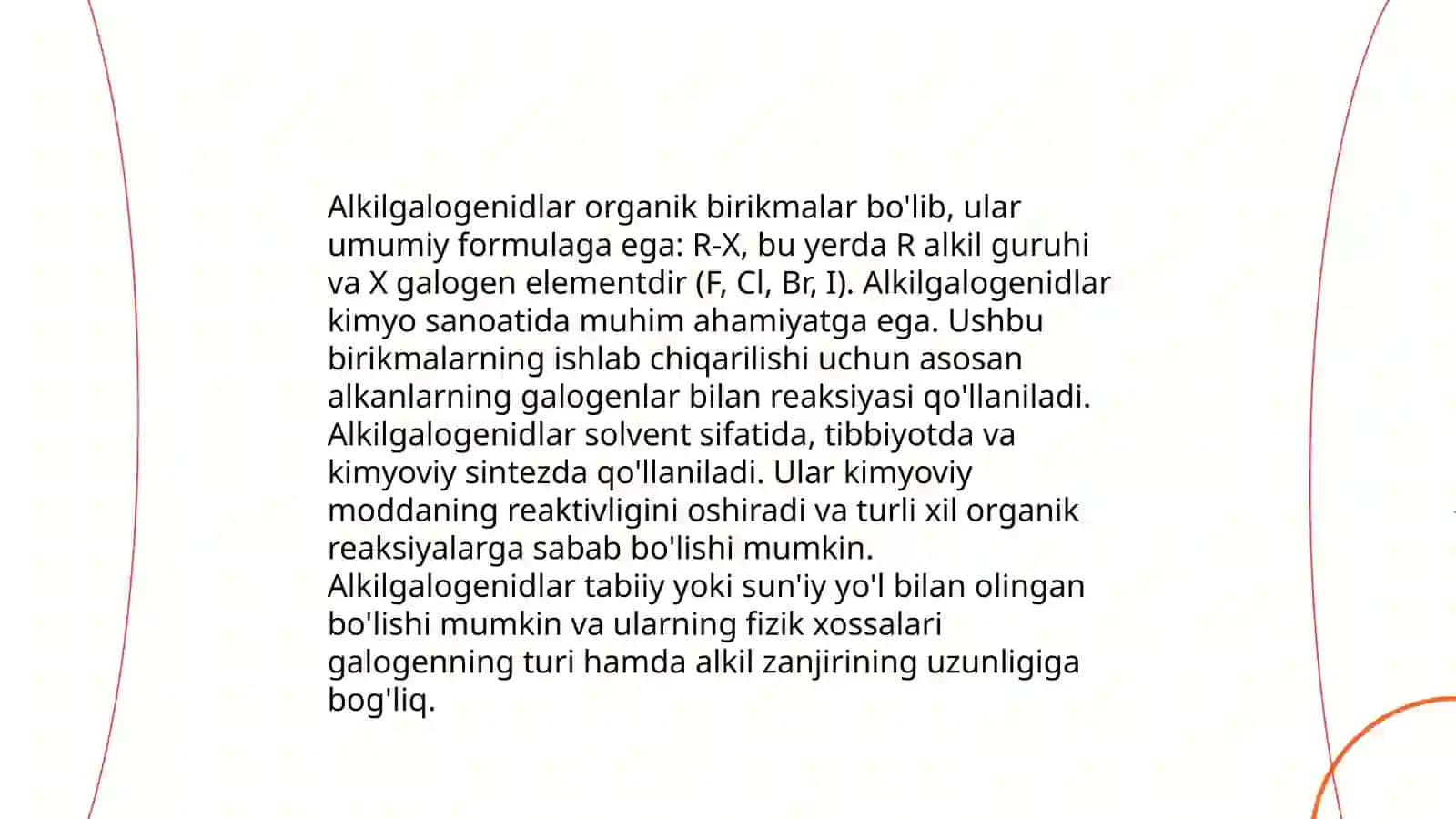 Uglevadarodlarning galogenli hosilalari 4