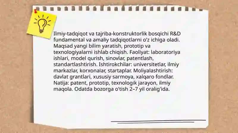Jaxon iqtisodiyotida innovatsion jarayonlarning bosqichlari va modellari 4