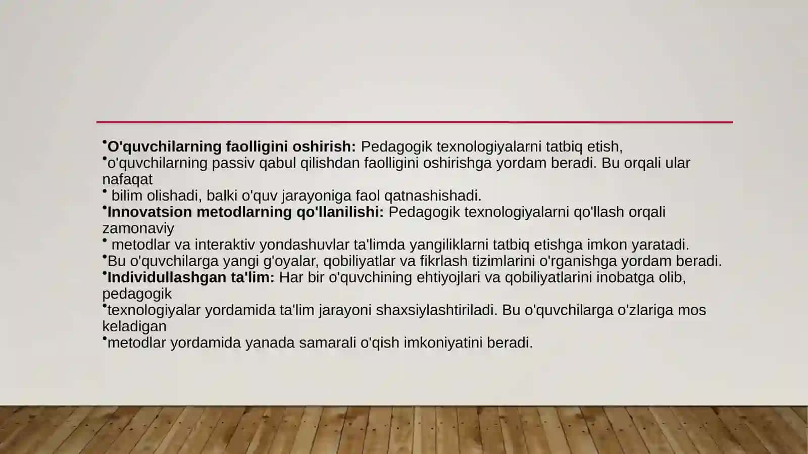 O’quvjarayonnitashkiletishvasamaraliboshqarishdapedagogiktexnologiyaningahamiyati 4