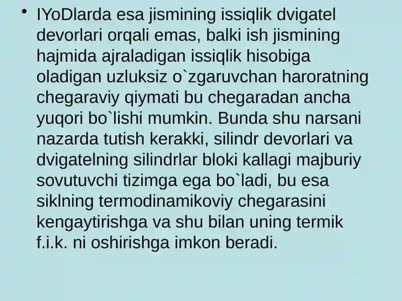 Issiqlikdvigаtеllаriningnаzаriysikllаri 4