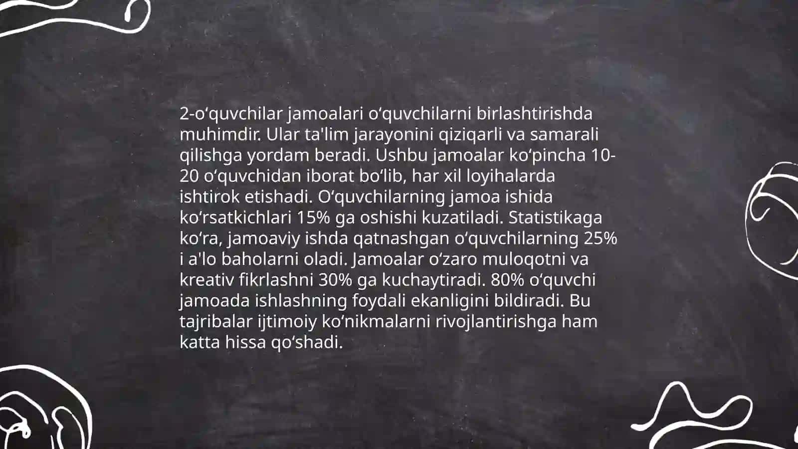 Oʻquvchilar jamoasi-yagona pedagogik jarayonning asosiy shakli 4