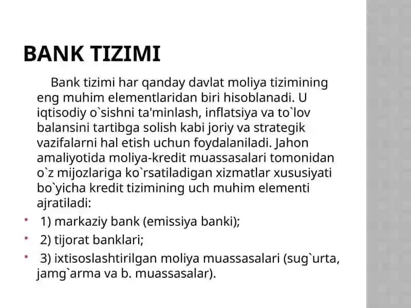 Banklar faoliyatining huquqiy maqomi 4