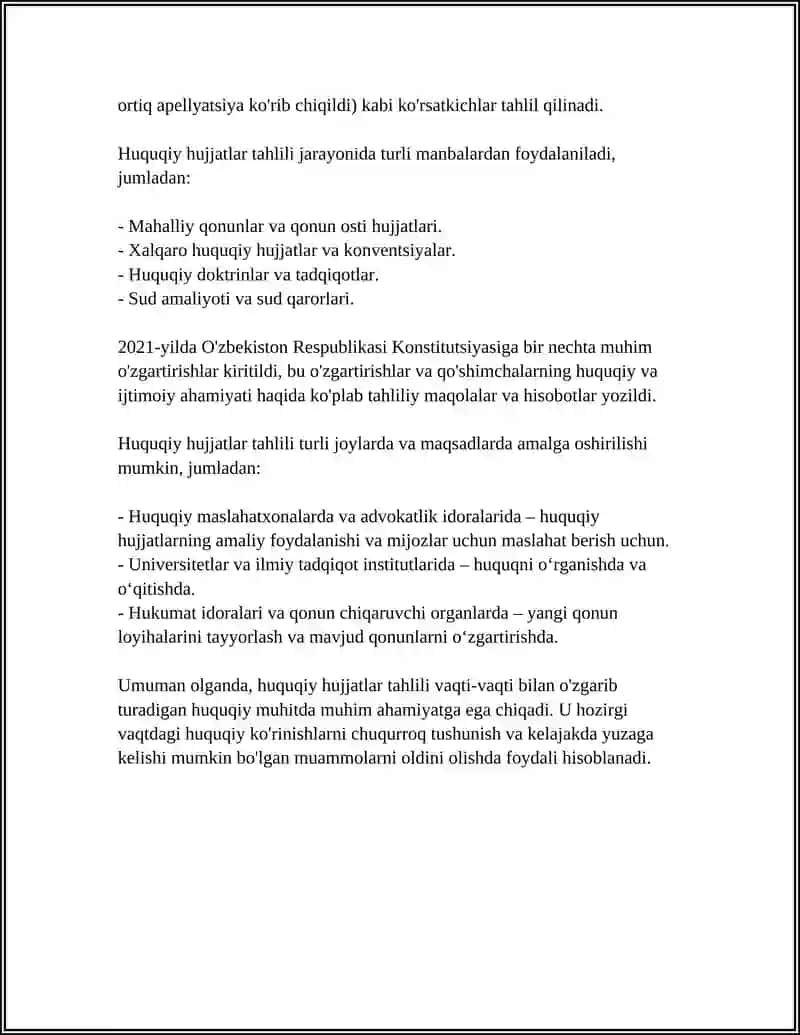 Huquqiy hujjatlar tahlili 4