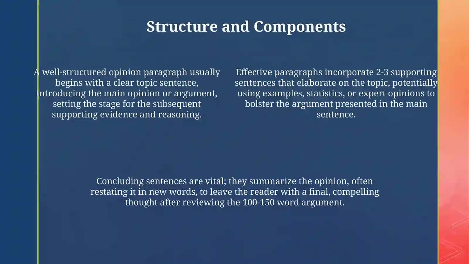 Crafting Effective Opinion Paragraphs 4