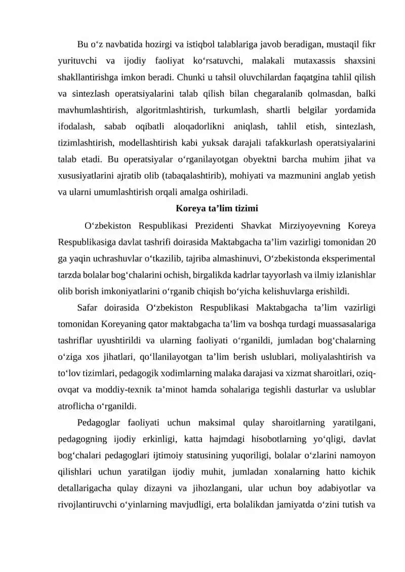Rivojlangan mamlakatlarda maktabgacha ta’lim tizimi 4