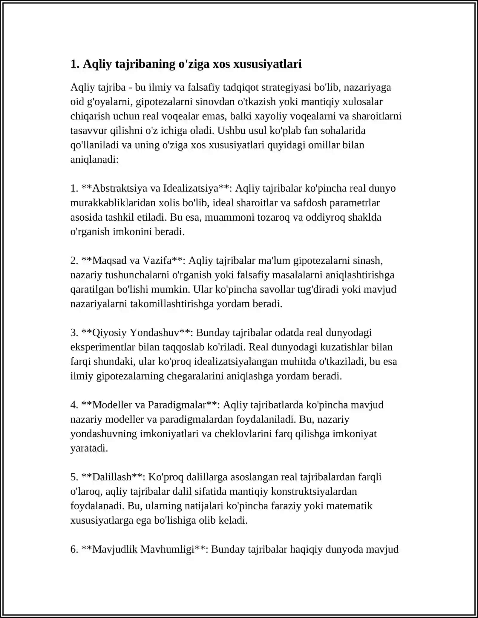 ALOHIDA YORDAMGA MUHTOJ BOLALARNI AQLIY TAJRIBASI 4