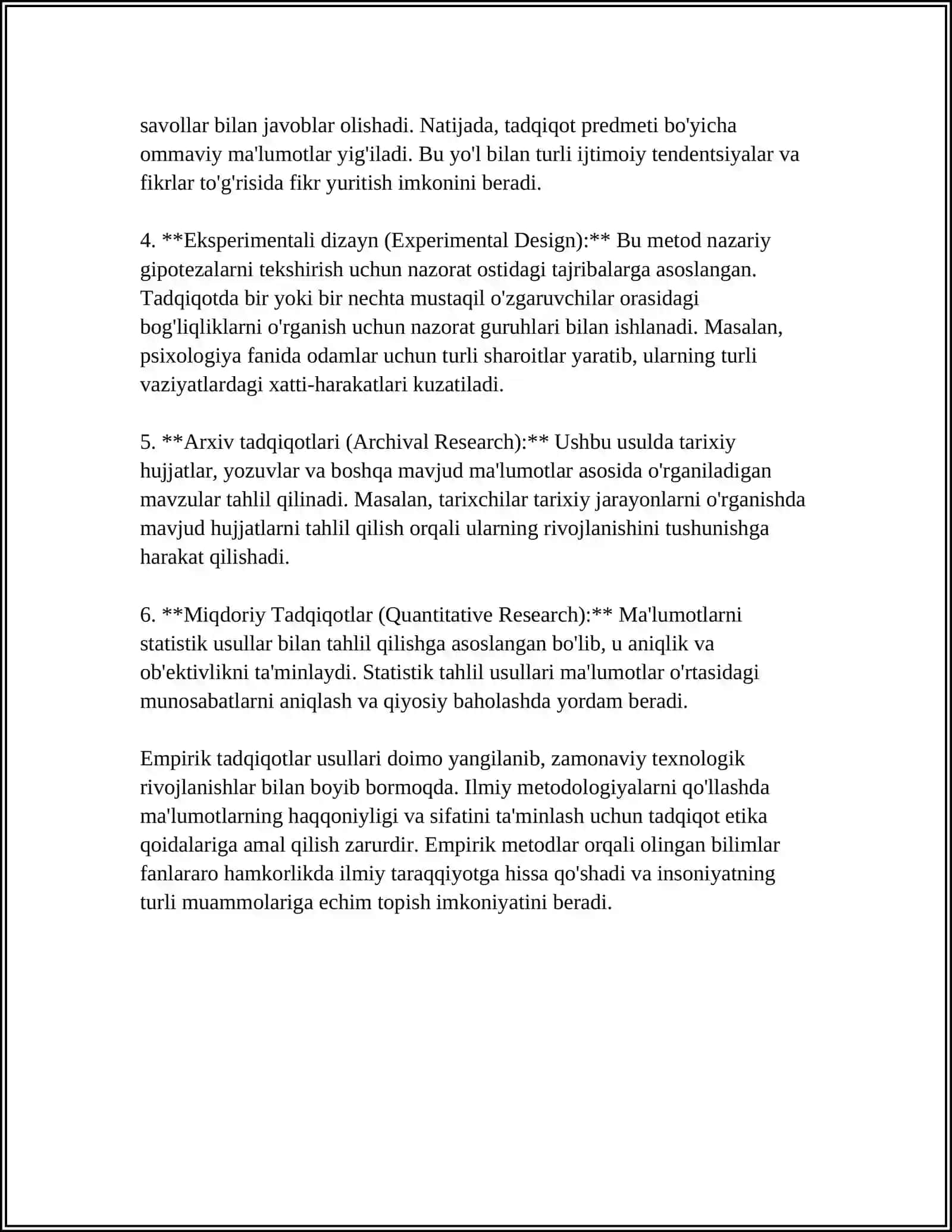 PSIXOLOGIYA FANINING ILMIY TADQIQOT METODLARI 4