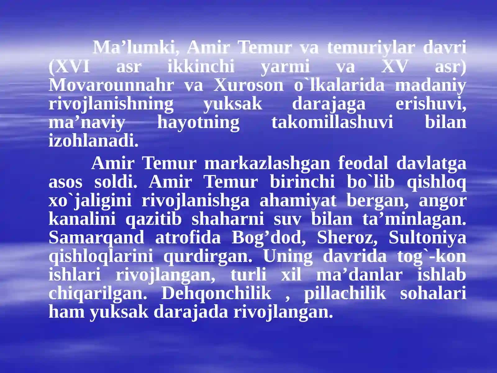 Temuriylardavridagiiqtisodiyg'oyalar 4