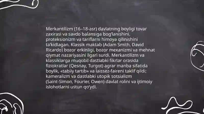 Klassik Iqtisodiy Maktabga Muqobil G‘oyalarning Mohiyadti 4