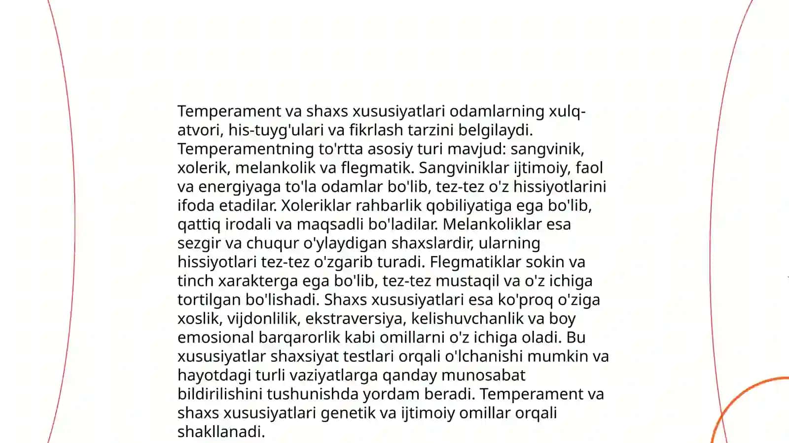 Temperament 4