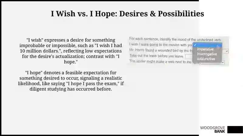 Presentation on Wishes and related verbs 4