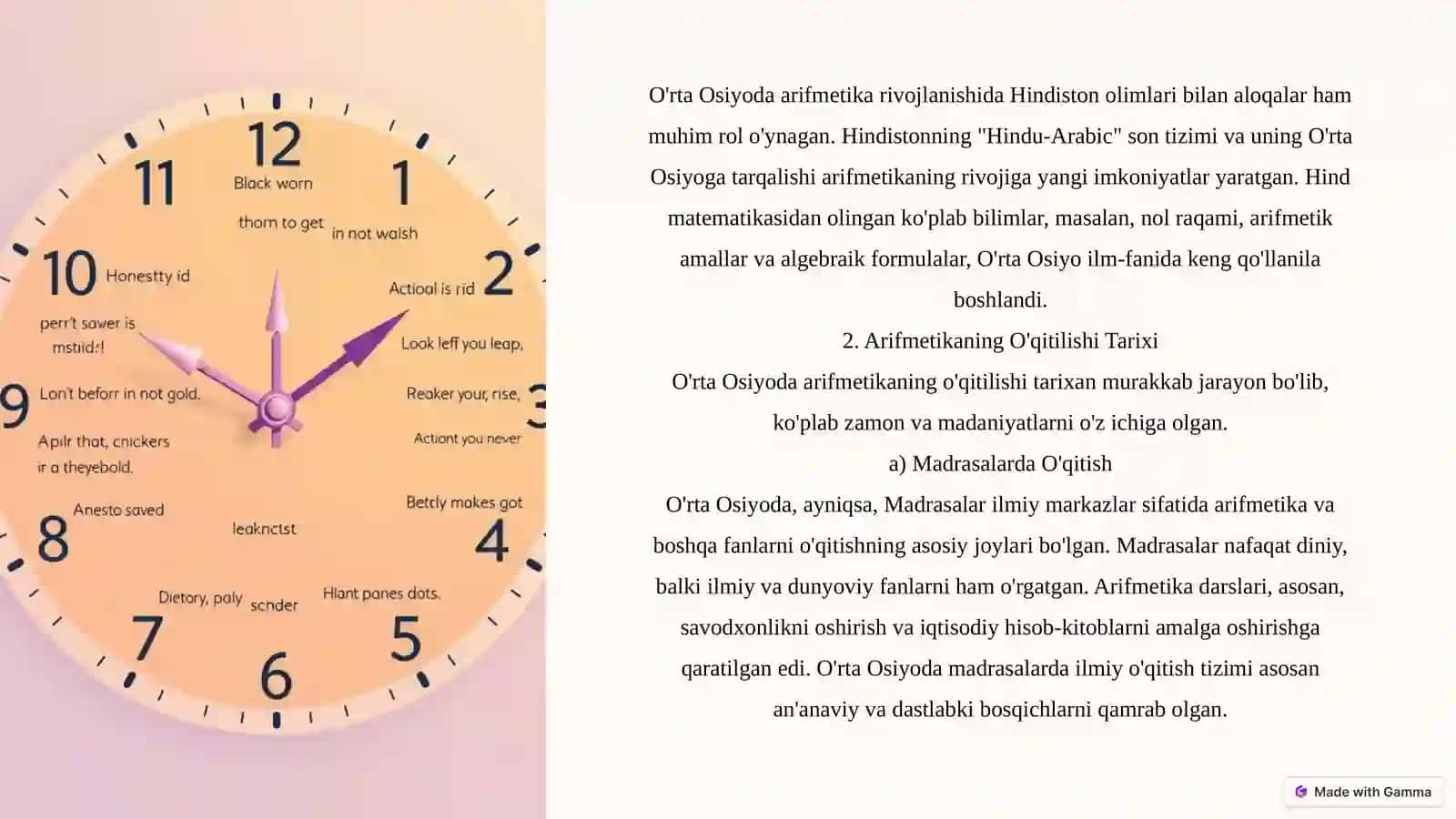 O'rtaosiyoda arifmetika taraqqiyoti va uning O'qitilishi tarixi 4