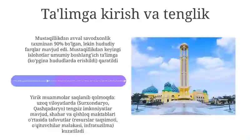 Oʻzbekistondamustaqillikyillaridataʼlimtizimidagiislohotlar 4